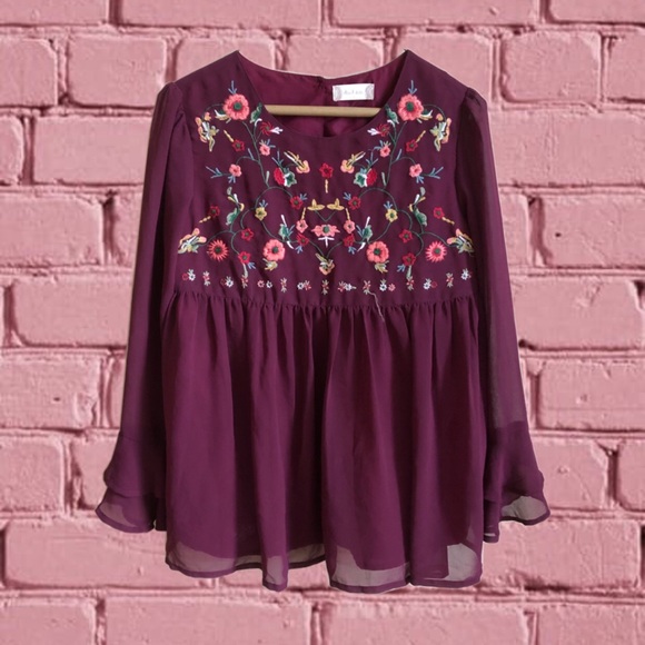 altar’d state floral embroidered blouse - Picture 1 of 4
